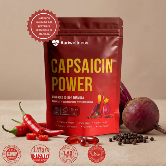 Supporta la funzione vascolare con la capsaicina di AuriWellness